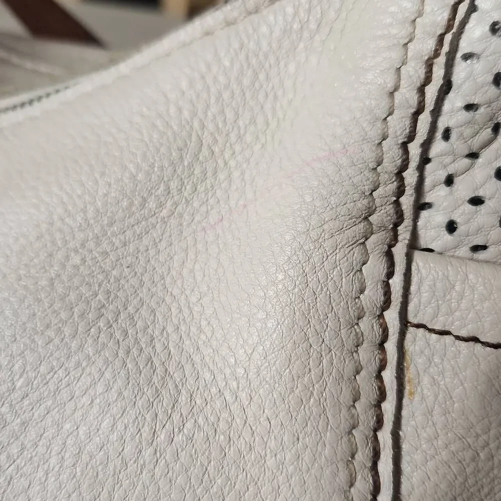 The Sak Kendra Ivory leather hobo bag
